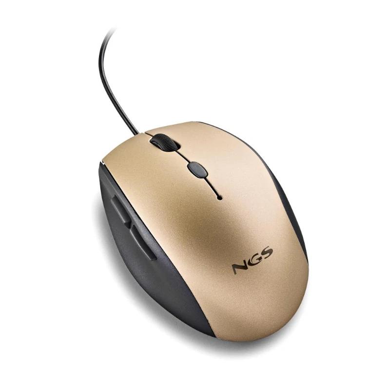 NGS WIRED ERGO SILENT MOUSE + USB TYPE C ADAP GOLD 5 NGS WIRED ERGO SILENT MOUSE + USB TYPE C ADAP GOLD - Imagen 3
