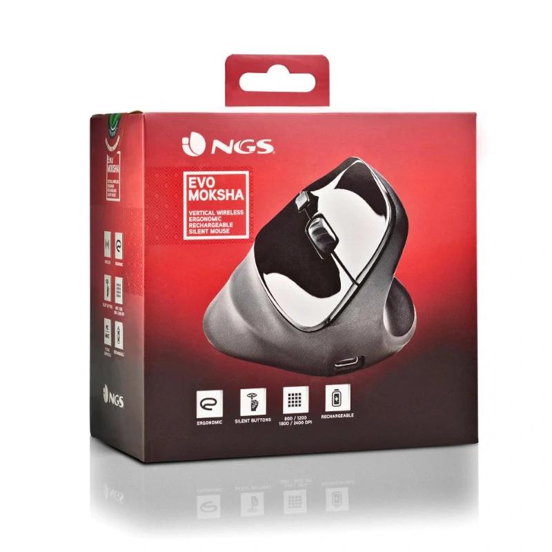 NGS Raton Vertical EVOMOKSHA Inalambrico Negro 6 NGS Raton Vertical EVOMOKSHA Inalambrico Negro - Imagen 4