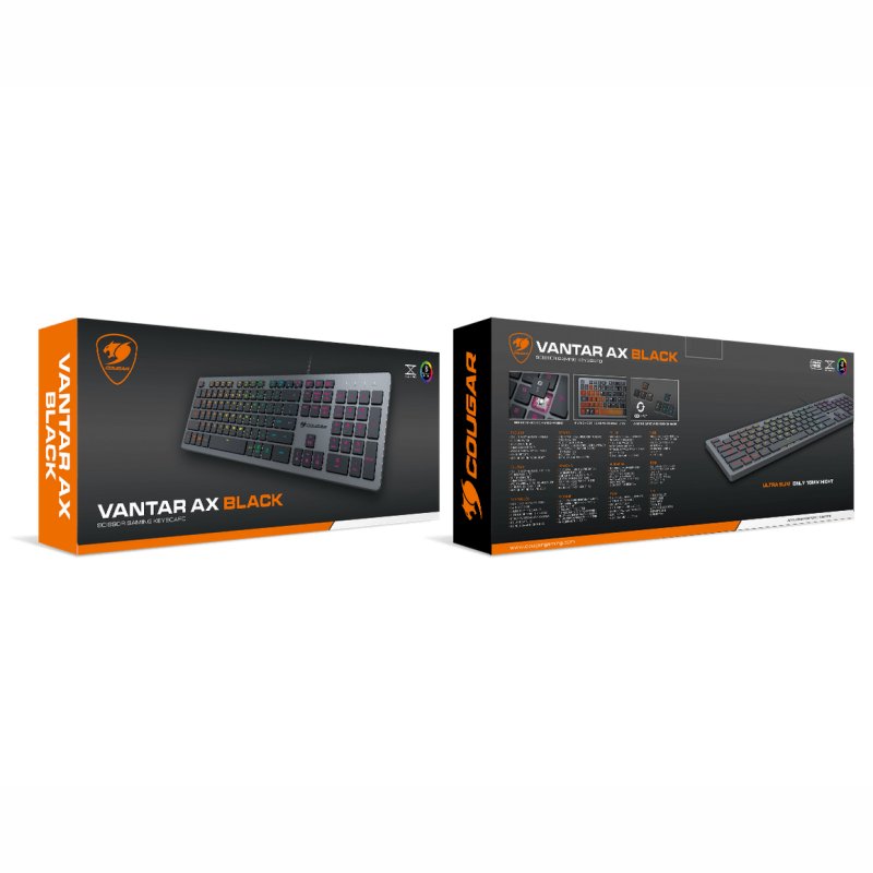 Cougar Teclado Vantar AX Black Gaming 6 Cougar Teclado Vantar AX Black Gaming - Imagen 4