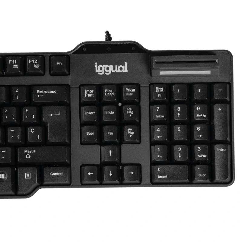 iggual Teclado con lector DNI CK-ID-DNI SMARTcard 5 iggual Teclado con lector DNI CK-ID-DNI SMARTcard - Imagen 3