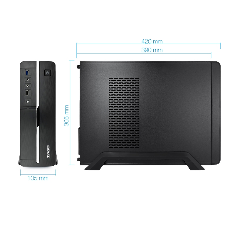 Tooq Caja Micro ATX/ITX TQC-3005U3 500W USB3.0 6 Tooq Caja Micro ATX/ITX TQC-3005U3 500W USB3.0 - Imagen 4