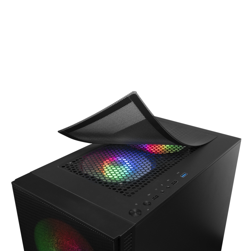 Mars Gaming Caja MCZ PREMIUM M-ATX 2X FRGB Negra 5 Mars Gaming Caja MCZ PREMIUM M-ATX 2X FRGB Negra - Imagen 3
