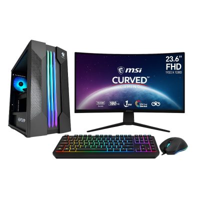 PCGAM MALAGA 2 I5 12400F 16GB RTX 4060 TI 16GB CON PACK TECLADO RATÓN / MONITOR 24′ 180HZ 1MS